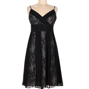 NWT Ann Taylor Loft Black Lace Cocktail Dress